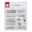 Clear Stamp "Weihnachten/Winter", Schriftzüge