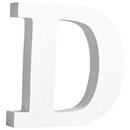 MDF- Buchstabe "D", weiß, 11cm,...