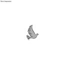 Stanzschablone: Big Silhouette Doves, 6,5x8,6cm, SB-Btl...