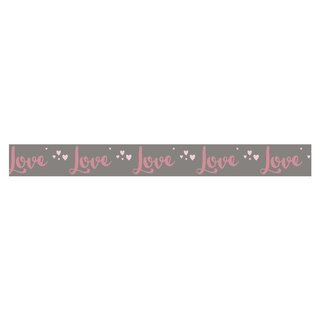 Washi Tape Love, taupe, 15mm, Rolle 15m