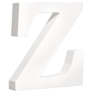 MDF- Buchstabe "Z", weiß, 11cm, Stärke 2cm