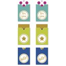Sticker Tags - "for you", bunt, 3,2x5,3cm,...