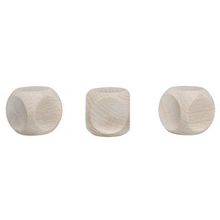 Holzwürfel FSC 100%, natur, 30x30mm, SB-Btl 3Stück