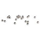 Metall-Perle, 3mm &oslash;, silber, Beutel 22St&uuml;ck