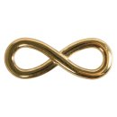 Metall-Zierelement Infinity, gold, 1,1x2,9cm, 2...