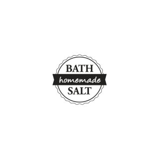 Stempel "Bath Salt -homemade-", 3cm ø
