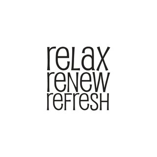 Stempel "relax - renew - refresh", 4x4cm
