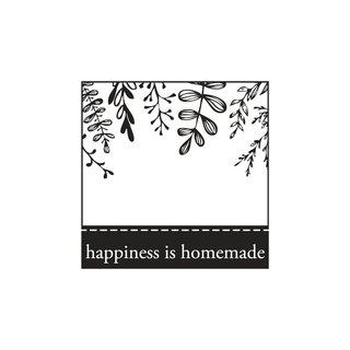Stempel "happiness is homemade", 5x5cm