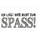 Label: "... nicht zum Spass!", 40x65mm, Beutel...