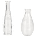 Set Rillen-Vasen, 14+18cm, (110ml+220ml), Box 2Stück