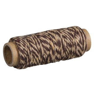 Garn, 1mm ø, schokolade, auf Rolle ca. 10g, Beutel 35m