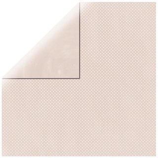 Scrapbookingpapier Double Dot, muschelrosa, 30,5x30,5cm