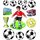 3D Sticker XXL Fußball, Beutel 14 Sticker