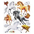 3D Sticker XXL Pferde, Beutel 13 Sticker