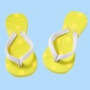 Flip-Flops, gelb gepunktet, ca. 4,5 cm, Btl. &agrave; 2 Paar