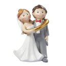 CREApop® Brautpaar, Hochzeitspaar im Ring, ca. 8 cm