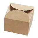 Geschenkbox, Papier-Box natur, 70 x 70 x 50 mm, 2 Stück