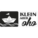 Labelset: Schiffchen, "Klein aber oho", 25x30mm, Beutel 2Stück