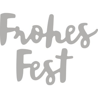Stanzschabl. Set: Frohes Fest, 1,5cm, 2,3-4cm, SB-Btl 2Stück