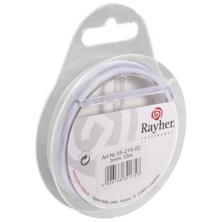 Organzaband, 3mm, Rolle 10m