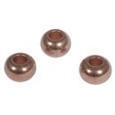 Metall- Perle, 6mm &oslash;, ros&eacute;gold, Loch 2mm...