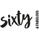 Stempel "Sixty & Fabulous", 10x5cm