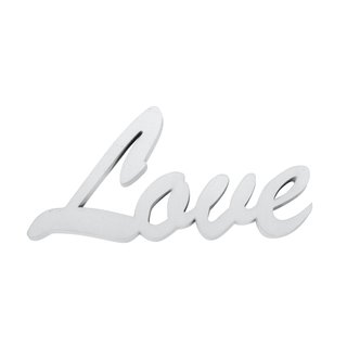 Holzschrift "Love", weiß, 10x4,5x1cm, Beutel 1Stück
