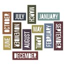 Sizzix Thinlits Set-Calendar Words Block, 1,91x7,62cm,...