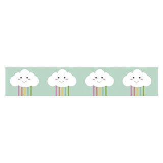 Washi Tape Happy Clouds, 15mm, Rolle 10m