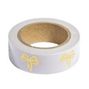 Washi Tape Set Rose/Gold Foil, 15mm, 3 Designs á 10m, Box 30m