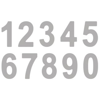 Stanzschabl. Set: Classic Zahlen, 0,6-1,5cm, Beutel 10Stück