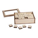 Holz-Buchstaben und Zahlen, FSC 100%, 2x2x0,4cm, Box...