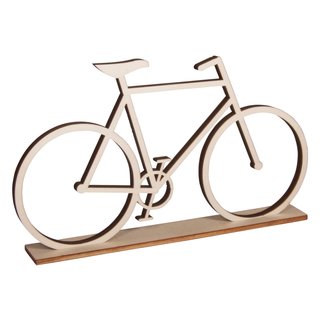 Holz-Fahrrad, zum Stellen, 20x11cm