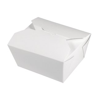 Geschenk-Boxen, 600ml, weiß, 12x10,5cm, Lebensmittelecht, Set 4Stück