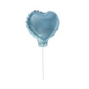 Folienballon Herz zum Stecken, 28cm ø, lagune,...