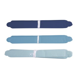Papier-Pompoms, 35cm ø, blau-Töne, farblich sortiert, Beutel 3Stück