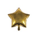 Folienballon Stern, gold, 46x49cm, Beutel 1Stück