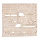 Holzbausatz 3D Lastwagen klein, 21x8x8cm