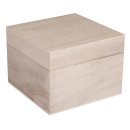 Holz-Box mit Deckel, FSCMixCredit, 12x12x9cm