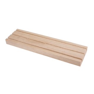Holz Setzleiste, 18x3,5cm, mit 3 Rillen, 1Stück