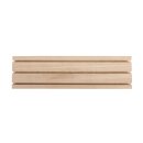 Holz Setzleiste, 18x3,5cm, mit 3 Rillen, 1Stück