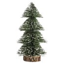 Deko-Tannenbaum beschneit, 20cm, grün, m.Holzsockel,...