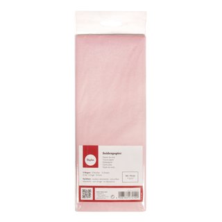 Seidenpapier, lichtecht, rosé, 50x75cm, 17g/m², farbfest, Beutel 5Bogen