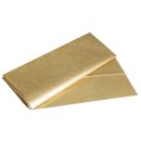 Seidenpapier Metallic, lichtecht, gold, 50x70cm, 17g/m², farbfest, Beutel 3Bogen