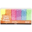 Modelliermasse Soft Foam, 6x10g, sortierte Farben