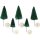 Weihnachtsbäume, 40+60mm, Beutel 5 Stück grün