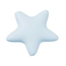Schnulli-Silikon Stern 4 cm, hellblau, Beutel 2 Stück