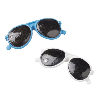 Sonnenbrille, blau, 3 cm, Beutel 2 Stück