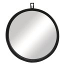 Metall Spiegel, 18cm ø, schwarz, 3cm