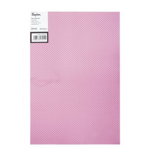 Moosgummi Platte, gepunktet, rosé, 30x45x0,2cm